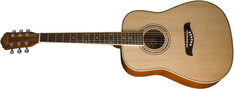 Oscar Schmidt 3/4 Lefty Dreadnought Acoustic Guitar - Natural - OG1LH image 1