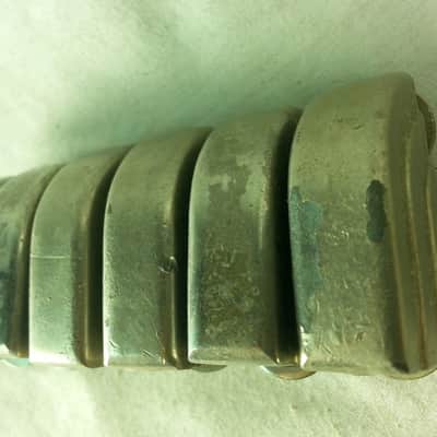 *Leedy 6x Beavertail Tom/Snare Drum Lugs Nickel No-Tab Elkhart,IN USA 40s-50s G* image 3