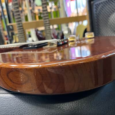Hondo II HP-1081 Longhorn Guitarlin 31 Frets 1980 - Walnut image 17
