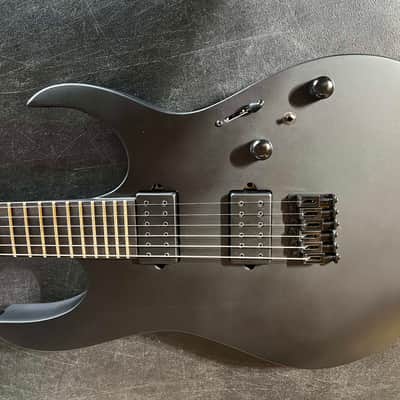 (MINT) Ibanez RGRTB621-BKF Iron Label - Flat Black image 2