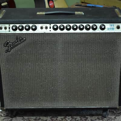 1972 Fender Twin Reverb 2x12" Combo Amplifier Silverface image 1