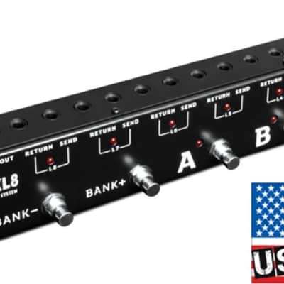 Joyo PXL-8 Effects Loop Router Pedal, Black w/ 10 Patch Cables image 4