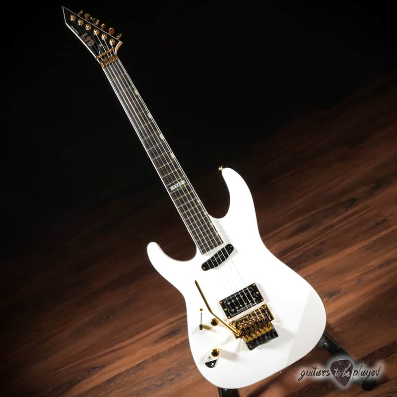 ESP LTD Mirage Deluxe '87 Left-Handed Guitar – Snow White image 1