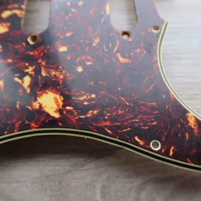 62 Fender Stratocaster celluloid tortoise pickguard USA 1960 thru 1962 avri strat guard image 4