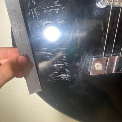 De Armond 90s Electric Guitar (M-65) - Black - In-House Adjusted image 8
