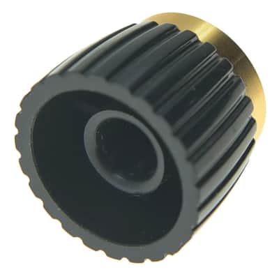 Marshall Amp Knobs - Black with Gold Cap, Push-On (Set of 10) image 3