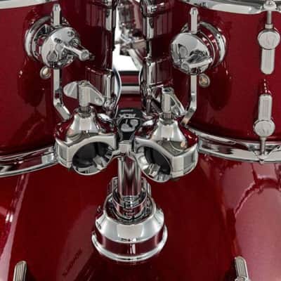Drum Kit Sonor AQX Studio Includes Bronze Cymbals And Hardware, Red Moon Sparkle image 7