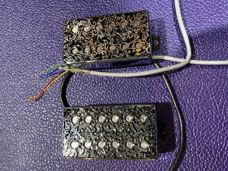 Lundgren M6 Guitar Meshuggah Pickup Set w Custom Covers image 1