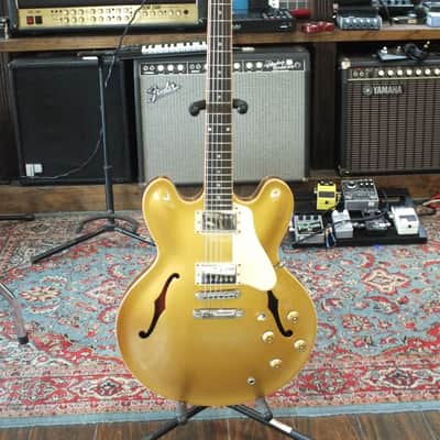 2013 Gibson ES-335 Memphis Gold Top w Dot Inlays image 2