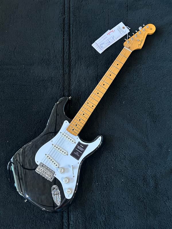 Fender Vintera II '50s Stratocaster with Maple Fretboard Black #MX23077277 / 7lbs. 14.1oz image 1
