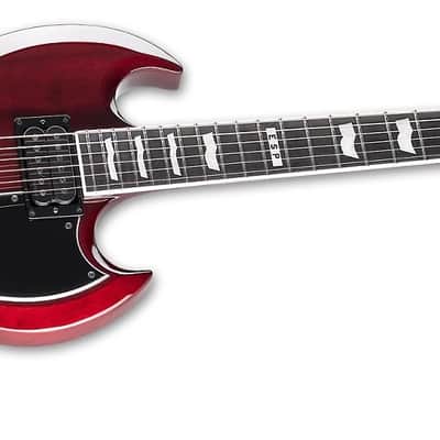 ESP E-II Viper Electric Guitar See Thru Black Cherry + ESP Case - B-Stock - EII E II image 2