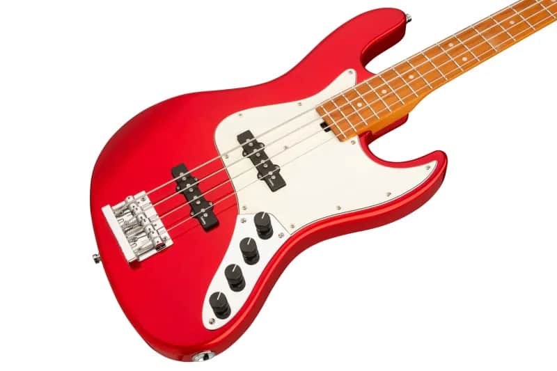 Sadowsky MetroExpress 21-Fret Vintage J/J Bass, Roasted Maple Fingerboard, 4-String - Solid Candy Apple Red Metallic High Polish image 1