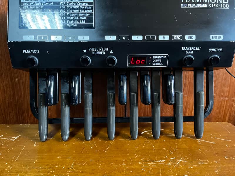 Hammond XPK-100 13-note MIDI Pedal Board for XK-2 xpk100 w/ power