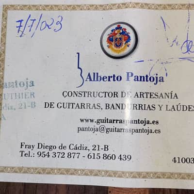 Alberto Pantoja 2023 Negra - exceptional flamenco guitar with excellent sound - check video! image 18