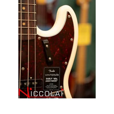 FENDER Vintera III Early '60s Jazz Bass Rosewood Fingerboard, Olympic White image 7