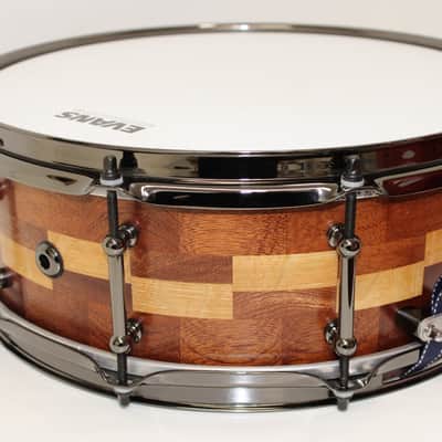 Holloman Custom Drums 5x14" Mahogany/Oak - Hand rubbed urethane over danish oil image 5