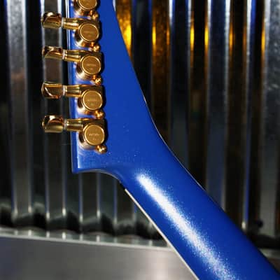 Robin Wedge 1987 Custom.  One of a kind.  Blue Yellow Checkerboard finish. Plays great. Rare. Cool+ image 24