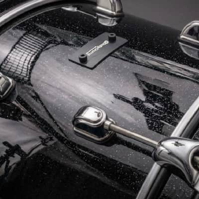 Dolby Electronic 3pc Drum Set 22” Bass Black Sparkle for Roland Alesis image 2