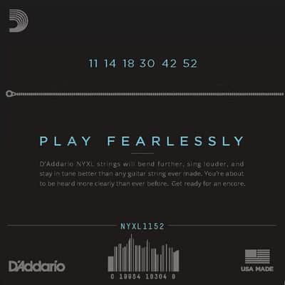D'Addario NYXL1152 Nickel Wound Electric Strings, Medium Top/Heavy Bottom, 11-52 image 2