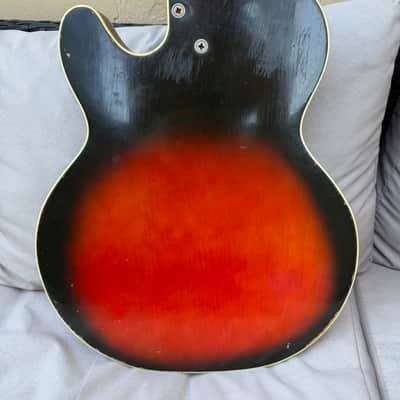 Rare Vintage 1960’s Harmony Vibrajet H66 Hollowbody Electric Guitar & Hardcase image 9