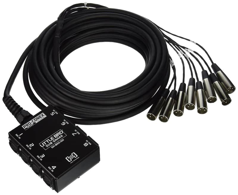 Hosa LittleBro850 LITTLE BRO' SH 8X0 8 XLR Sends - 50' image 1