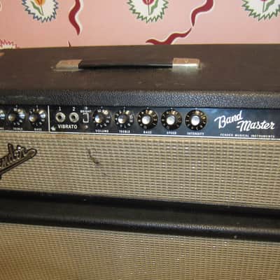 Fender Bandmaster Amplifier 1965 - Blackface - Head and Cabinet image 2