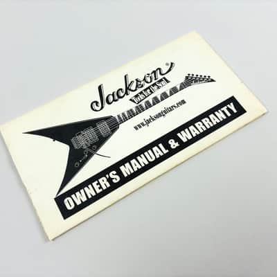 Jackson Owner's Manual & Warranty Booklet 2000s image 3