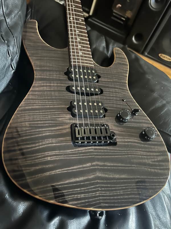 Suhr Modern - Trans Black - Custom w/Hand Selected Flame Top - Mint! image 1