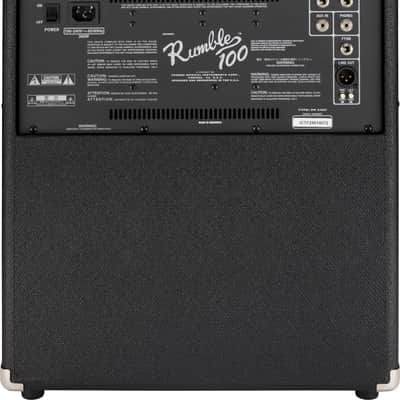 Fender Rumble 100 (V3) 120V Black/Silver image 2