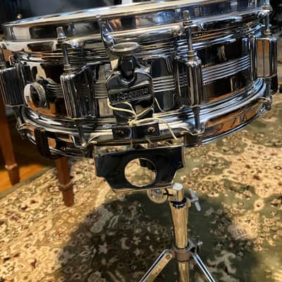 Rogers "Big R" Dyna-Sonic 5x14" Brass Snare Drum 1975 - 1984 - Chrome image 2