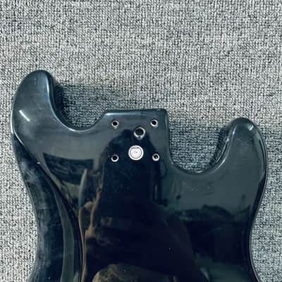 Black Left Handed Guitar Strat Style Basswood Body image 6