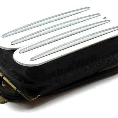 DFG Quad Rail Bridge Position Dedicated Humbucker, Hot Four Blade Passive Pickup ~ White w/ Chrome image 2
