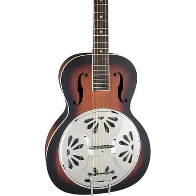 Gretsch Guitars G9220 Bobtail Round-Neck Resonator Guitar, Spider Cone Regular 2-Color Sunburst image 1