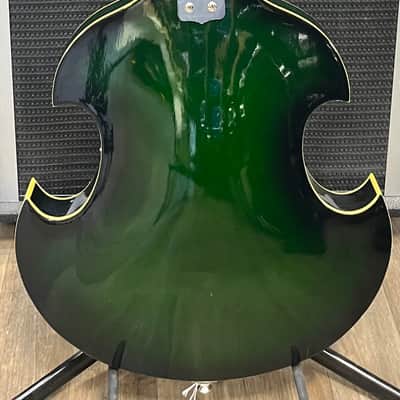 Firstman Liverpool Violin Hollowbody Electric Guitar ‘67-‘69 - Green Burst image 7