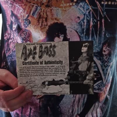 Gene Simmons Axe Signature Bass (Handsigned and Numbered) image 4