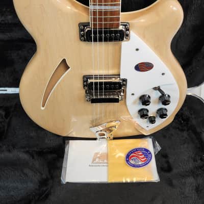 Rickenbacker 360 Maple Glo Semi-Hollow Guitar, Rosewood FB, Stereo, w/HSC image 3