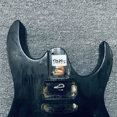 Black Guitar Body with 6 Screw Tremolo Route image 2