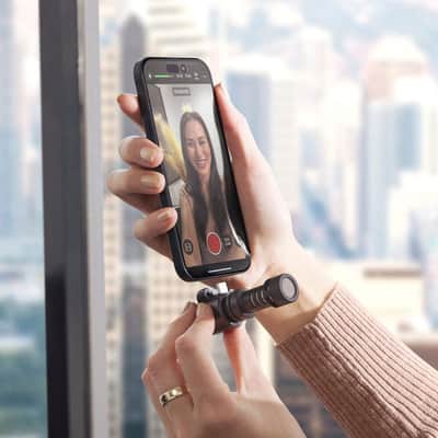Rode VideoMic Me-C+ USB Microphone with Rode WS9 Gray Windshield image 2