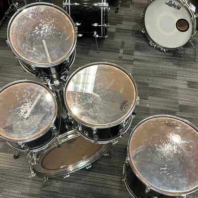 Rogers XP-8 5 Piece Drum Kit 1980 - Jet Black image 6