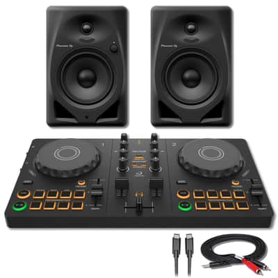 Pioneer DDJ-FLX4 DJ Controller w/ Yamaha HS5 Speakers & Stereo