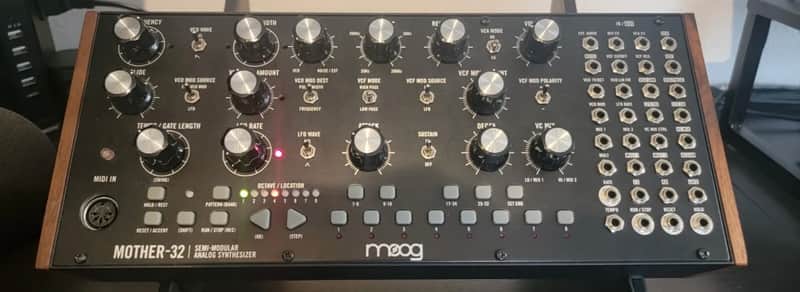 Moog Mother-32 Tabletop / Eurorack Semi-Modular Synthesizer 2015 - Present - Black image 1