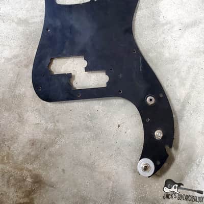 Matsumoku Lawsuit Era MIJ Precision Bass Pickguard w/ Vintage Components (1970s, Black) image 1