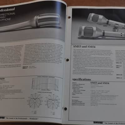Shure Microphones and Circuitry Products vintage catalog booklet brochure. 1982 image 6