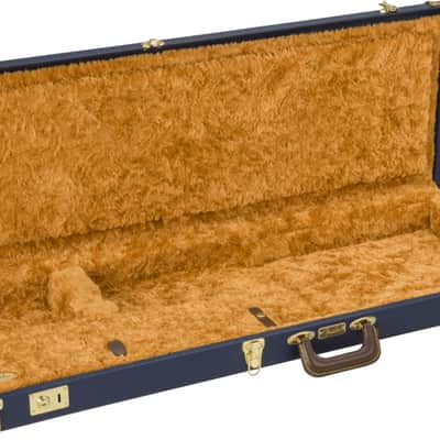 Fender Classic Series Hardshell Case Strat/Tele, Navy Blue Guitar Case image 3
