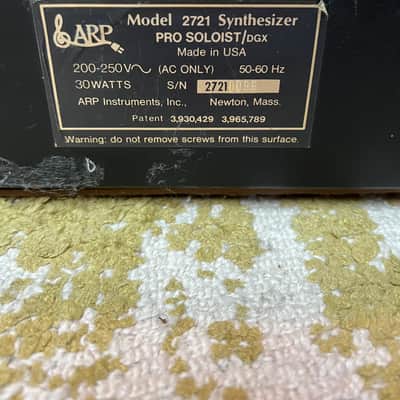 ARP Pro-DGX Monophonic Analog Synthesizer 1977 - 1980 - Black / Orange image 3