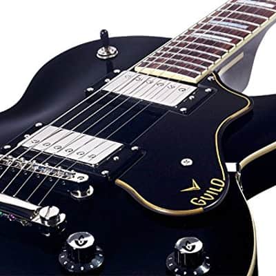 FREE GIG BAG! Guild Bluesbird Black Electric Guitar image 5