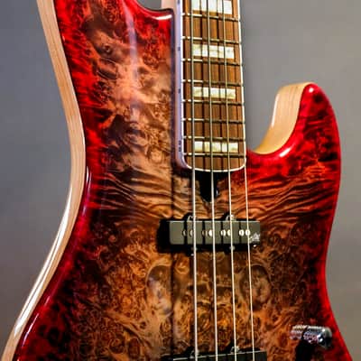 Mayones Jabba Custom EP 4 2024 - Charcoal to Red Burst image 3