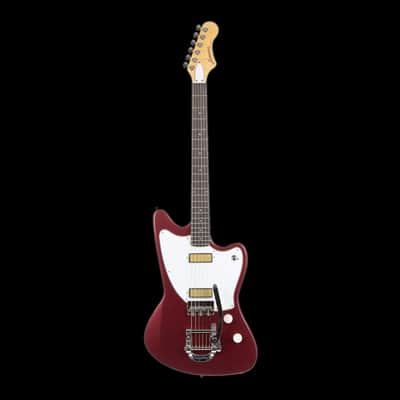 Harmony Standard Silhouette With Bigsby Burgundy with Mono Case image 2