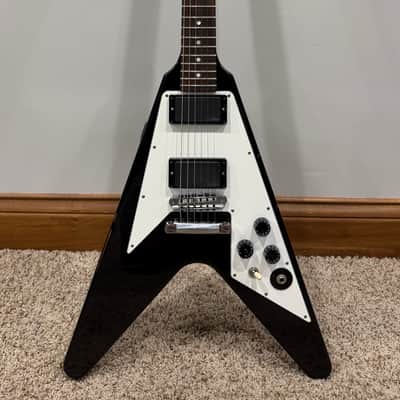 2012 Signed & Aged Gibson Custom Shop Kirk Hammett Signature Flying V - Aged Ebony image 3