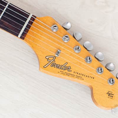 1966 Fender Stratocaster Vintage Electric Guitar Sonic Blue w/ Case image 4